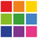 Schools ICT logo coloured blocks